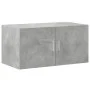 Engineered wood wardrobe in concrete grey, 80x42.5x225 cm by , Sideboards - Ref: Foro24-3281346, Price: 245,47 €, Discount: %