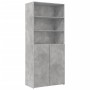 Engineered wood wardrobe in concrete grey, 80x42.5x225 cm by , Sideboards - Ref: Foro24-3281346, Price: 250,19 €, Discount: %