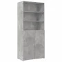 Engineered wood wardrobe in concrete grey, 80x42.5x225 cm by , Sideboards - Ref: Foro24-3281346, Price: 245,47 €, Discount: %