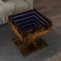 Center table and LED smoked oak engineered wood 50x50x45cm by , Coffee table - Ref: Foro24-847529, Price: 92,95 €, Discount: %