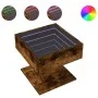 Center table and LED smoked oak engineered wood 50x50x45cm by , Coffee table - Ref: Foro24-847529, Price: 92,95 €, Discount: %