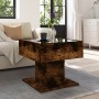 Center table and LED smoked oak engineered wood 50x50x45cm by , Coffee table - Ref: Foro24-847529, Price: 95,61 €, Discount: %