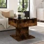 Center table and LED smoked oak engineered wood 50x50x45cm by , Coffee table - Ref: Foro24-847529, Price: 92,95 €, Discount: %