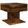 Center table and LED smoked oak engineered wood 50x50x45cm by , Coffee table - Ref: Foro24-847529, Price: 95,61 €, Discount: %
