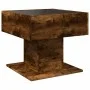Center table and LED smoked oak engineered wood 50x50x45cm by , Coffee table - Ref: Foro24-847529, Price: 92,95 €, Discount: %