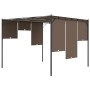 Garden gazebo with taupe gray side curtain 3x3x2.25 m by vidaXL, Tents and gazebos - Ref: Foro24-312263, Price: 222,13 €, Dis...