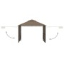 Gazebo with double extendable taupe gray roof 3x3x2.75m 180g/m² by vidaXL, Tents and gazebos - Ref: Foro24-312268, Price: 272...