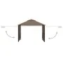 Gazebo with double extendable taupe gray roof 3x3x2.75m 180g/m² by vidaXL, Tents and gazebos - Ref: Foro24-312268, Price: 237...