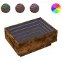Mittel- und LED-Tisch aus geräucherter Eichen-Ingenieurholz 70x50x30cm. von , Couchtisch - Ref: Foro24-847515, Preis: 117,72 ...