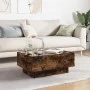 Center table and LED smoked oak engineered wood 70x50x30cm by , Coffee table - Ref: Foro24-847515, Price: 117,72 €, Discount: %