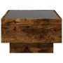 Center table and LED smoked oak engineered wood 70x50x30cm by , Coffee table - Ref: Foro24-847515, Price: 119,61 €, Discount: %