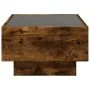 Center table and LED smoked oak engineered wood 70x50x30cm by , Coffee table - Ref: Foro24-847515, Price: 117,72 €, Discount: %