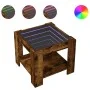 Center table and LED smoked oak engineered wood 53x53x45cm by , Coffee table - Ref: Foro24-847543, Price: 82,79 €, Discount: %