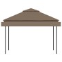 Gazebo with double extendable taupe gray roof 3x3x2.75m 180g/m² by vidaXL, Tents and gazebos - Ref: Foro24-312268, Price: 272...