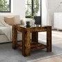 Center table and LED smoked oak engineered wood 53x53x45cm by , Coffee table - Ref: Foro24-847543, Price: 82,79 €, Discount: %