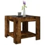 Center table and LED smoked oak engineered wood 53x53x45cm by , Coffee table - Ref: Foro24-847543, Price: 82,79 €, Discount: %