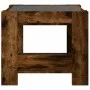 Center table and LED smoked oak engineered wood 53x53x45cm by , Coffee table - Ref: Foro24-847543, Price: 82,79 €, Discount: %