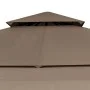Gazebo with double extendable taupe gray roof 3x3x2.75m 180g/m² by vidaXL, Tents and gazebos - Ref: Foro24-312268, Price: 237...
