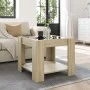 Center table and LED engineered wood Sonoma oak 53x53x45 cm by , Coffee table - Ref: Foro24-847541, Price: 86,73 €, Discount: %