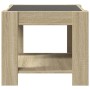 Mitteltisch und LED aus Sonoma-Eichenfurnierholz 53x53x45 cm. von , Couchtisch - Ref: Foro24-847541, Preis: 88,04 €, Rabatt: %