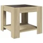 Center table and LED engineered wood Sonoma oak 53x53x45 cm by , Coffee table - Ref: Foro24-847541, Price: 86,73 €, Discount: %