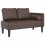 Daybed sofa with brown synthetic leather cushions by , Daybeds - Ref: Foro24-4007566, Price: 157,13 €, Discount: %
