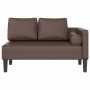 Daybed sofa with brown synthetic leather cushions by , Daybeds - Ref: Foro24-4007566, Price: 157,13 €, Discount: %