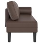 Daybed sofa with brown synthetic leather cushions by , Daybeds - Ref: Foro24-4007566, Price: 157,13 €, Discount: %