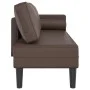 Daybed sofa with brown synthetic leather cushions by , Daybeds - Ref: Foro24-4007566, Price: 154,95 €, Discount: %