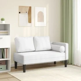 Daybed sofa with white synthetic leather cushions by , Daybeds - Ref: Foro24-4007564, Price: 166,04 €, Discount: %