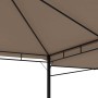Gazebo with double extendable taupe gray roof 3x3x2.75m 180g/m² by vidaXL, Tents and gazebos - Ref: Foro24-312268, Price: 272...