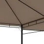 Gazebo with double extendable taupe gray roof 3x3x2.75m 180g/m² by vidaXL, Tents and gazebos - Ref: Foro24-312268, Price: 237...