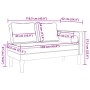Daybed sofa with white synthetic leather cushions by , Daybeds - Ref: Foro24-4007564, Price: 171,01 €, Discount: %