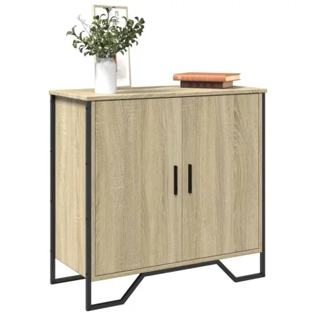 Engineered wood sideboard in Sonoma oak 78x35.5x74.5 cm by , Sideboards - Ref: Foro24-848540, Price: 69,70 €, Discount: %