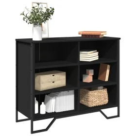 Ingenieurholz-Sideboard schwarz 91x35,5x74,5 cm von , Sideboards - Ref: Foro24-848549, Preis: 68,22 €, Rabatt: %