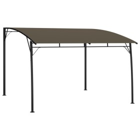 Toldo parasol de jardín gris taupe 3x3x2,55 m