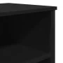 Engineered wood black sideboard 91x35.5x74.5 cm by , Sideboards - Ref: Foro24-848549, Price: 68,22 €, Discount: %