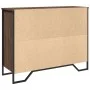 Engineered wood brown oak sideboard 97x32.5x74.5 cm by , Sideboards - Ref: Foro24-848563, Price: 104,85 €, Discount: %
