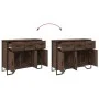 Engineered wood brown oak sideboard 97x32.5x74.5 cm by , Sideboards - Ref: Foro24-848563, Price: 104,85 €, Discount: %