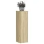 Plant stands 2 units oak wood Sonoma 17x17x60 cm by , Pot stands - Ref: Foro24-852935, Price: 43,02 €, Discount: %