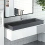 Cast mineral/marble anthracite washbasin 120x46x11 cm by , Sinks - Ref: Foro24-155986, Price: 254,34 €, Discount: %