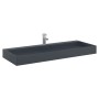 Cast mineral/marble anthracite washbasin 120x46x11 cm by , Sinks - Ref: Foro24-155986, Price: 258,27 €, Discount: %