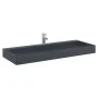Cast mineral/marble anthracite washbasin 120x46x11 cm by , Sinks - Ref: Foro24-155986, Price: 254,34 €, Discount: %