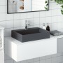 Cast mineral/marble anthracite washbasin 50x38x13 cm by , Sinks - Ref: Foro24-155984, Price: 159,24 €, Discount: %