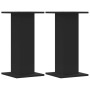 Pflanzenständer 2 Stück aus schwarzem Ingenieurholz 30x30x60 cm von , Topfständer - Ref: Foro24-3307856, Preis: 55,09 €, Raba...