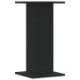 Soportes de plantas 2 uds madera ingeniería negro 30x30x60 cm