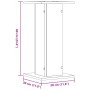 Soportes de plantas 2 uds madera marrón roble 30x30x60 cm de , Soportes para macetas - Ref: Foro24-3307861, Precio: 51,15 €, ...