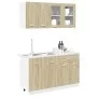 Küchenmöbel-Set, 4-teilig, Eichenholzoptik aus Holzwerkstoff, Sonoma-Eiche. von , Küchenschränke - Ref: Foro24-3307657, Preis...