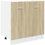 4-piece engineered oak Sonoma kitchen furniture set by , Kitchen cabinets - Ref: Foro24-3307657, Price: 254,93 €, Discount: %