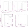 Set de muebles de cocina 4 pzas madera ingeniería roble Sonoma de , Armarios de cocina - Ref: Foro24-3307657, Precio: 254,85 ...